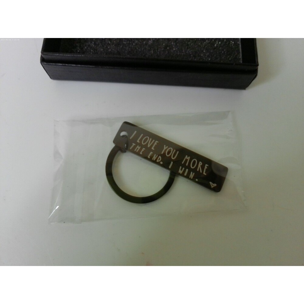 I love You More The End I Win Metal Keychain